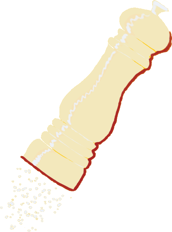 Ilustração de moedor de sal